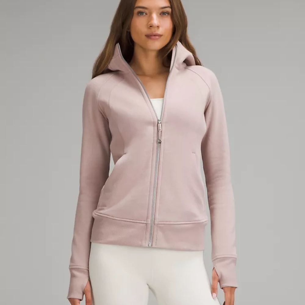 Lululemon Heathered Pink Scuba Hoodie